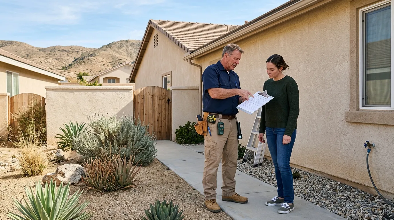 Property inspection and home service planning in Hemet
