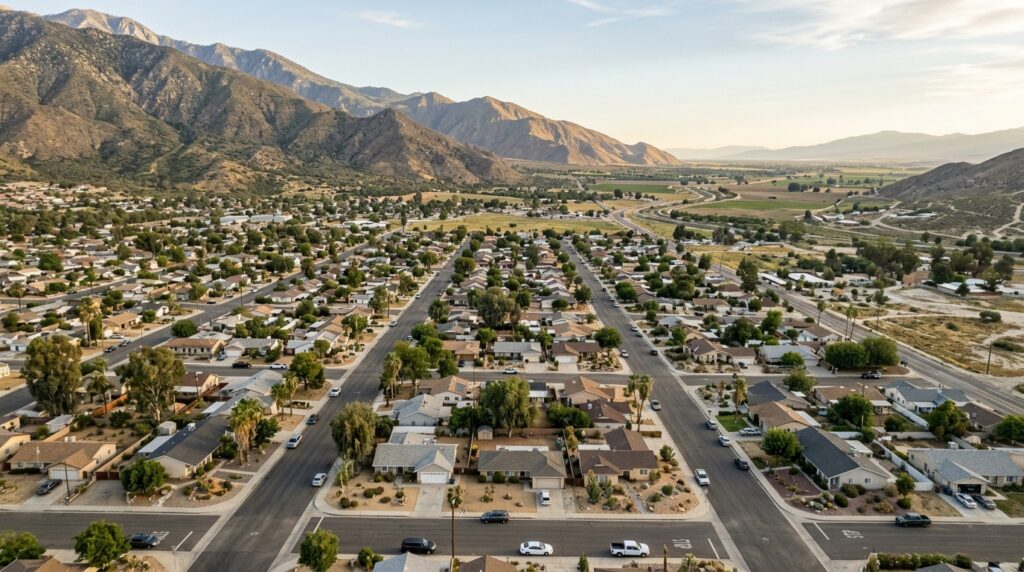 Residential neighborhoods across Hemet and the San Jacinto Valley